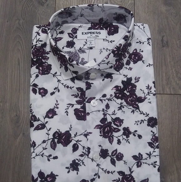 express mens floral shirt